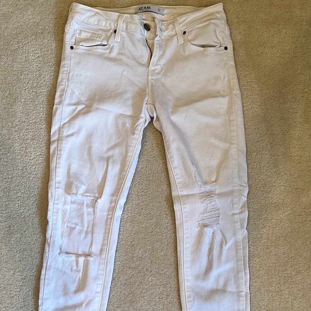 JustBlack White Jeans